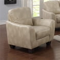 thumbnail image 1 of Chintaly  Club Bonded Leather Chair - Full Bonded Leather & Taupe, 1 of 1