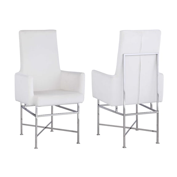 Chintaly Contemporary Arm Chair W/ Steel Frame - 2 Per Box