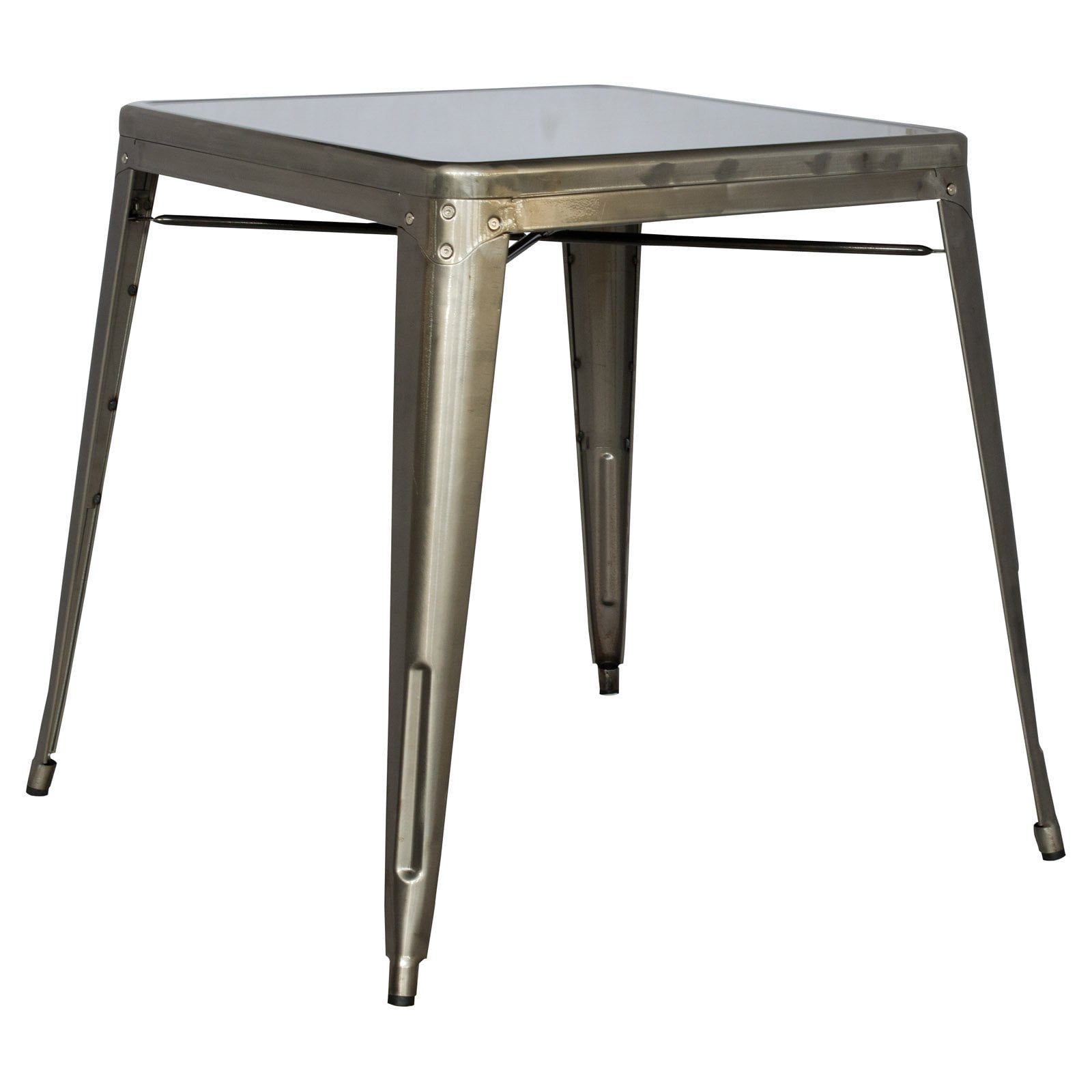 Chintaly Imports 8029-DT-COP Galvanized Steel Dining Table - Red Copper ...