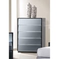 thumbnail image 1 of Chintaly Imports 5 Drawers Chest With High Gloss Black VENICE-CHT, 1 of 2