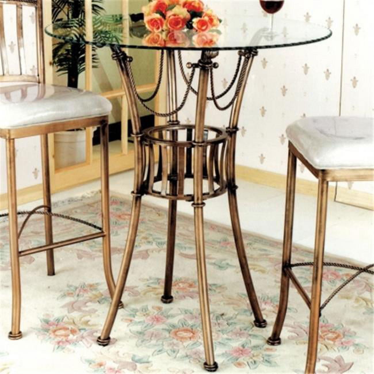 Chintaly Imports ADRIANA-CNT-B Adriana Counter Height Dining Table Base ...
