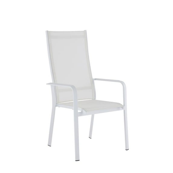 Chintaly Contemporary High Back Outdoor Chair With Sling Seat - 2 Per Box