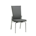 thumbnail image 1 of Chintaly Imports Molly Motion-Back Steel/PU Side Chair in Gray (Set of 2), 1 of 6
