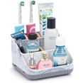 thumbnail image 1 of Chintu Bathroom Toothbrush Holders for Countertop - Electric Toothbrush Organizer 6 Slots Tooth Brush Organization for Kids Family, Toothpaste Holder for Bathroom Vanity Organizer Storage White, 1 of 10