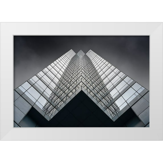 Chiodo, David 32x23 White Modern Wood Framed Museum Art Print Titled - W