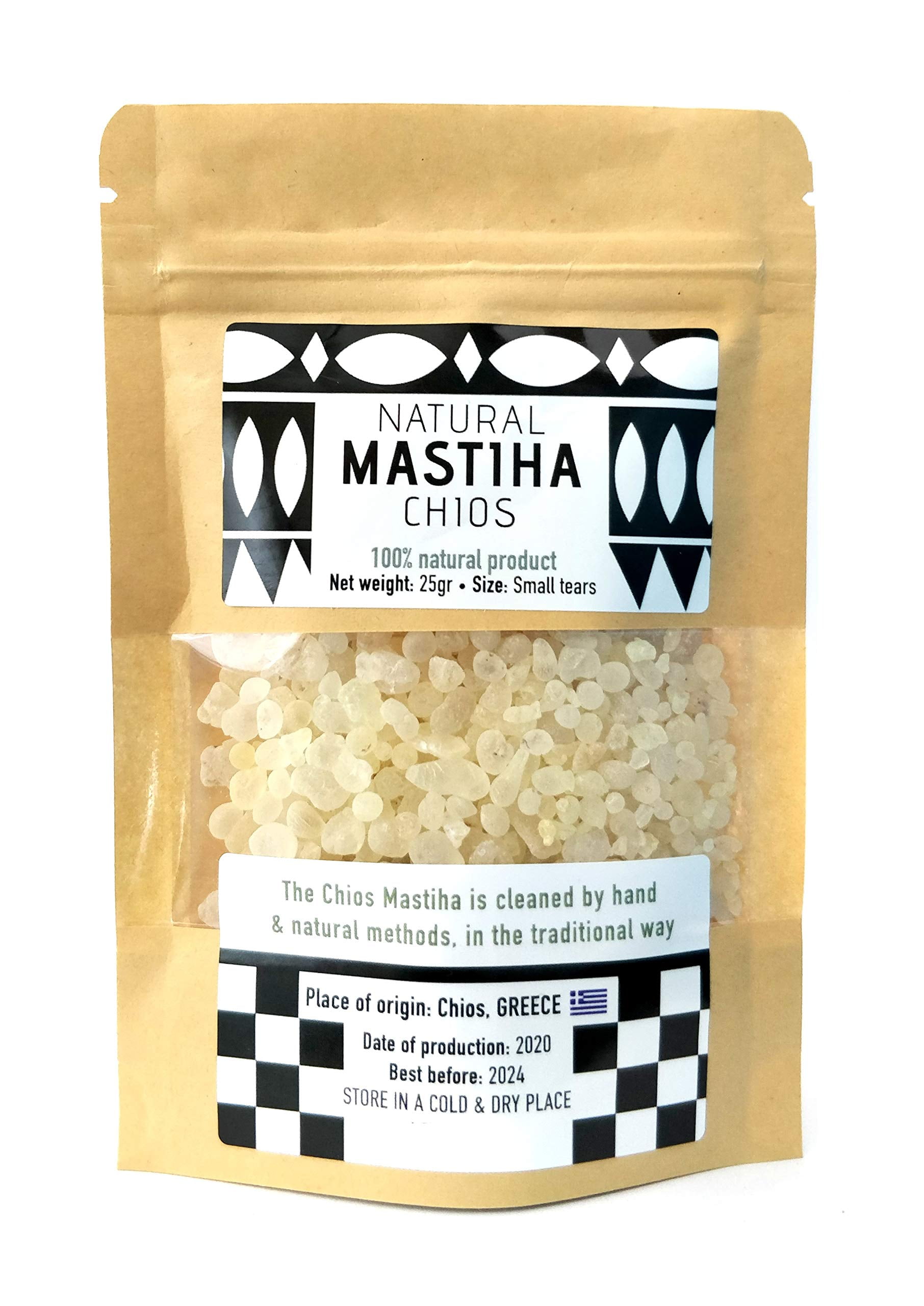 Chios Mastiha Tears Gum Greek 100 Natural Mastic Packs From Mastic Growers (25gr Small Tears