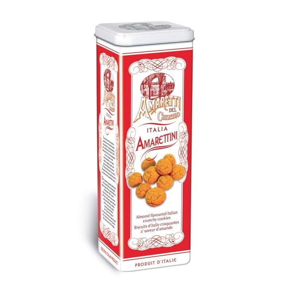 Chiostro Amarettini Crunchy Cookies Apricot, 7.9 Oz - Tin