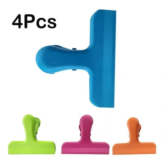 Chip Bag Clips-4 Pack Food Bag Clips Plastic Heavy Seal Grip