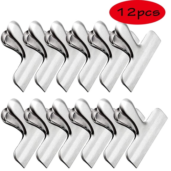 Chip Bag Clips Large Assorted Sizes Food Bag Clips Plastic Heavy Seal Grip 10 Pack Perfect for Grip Food Bags