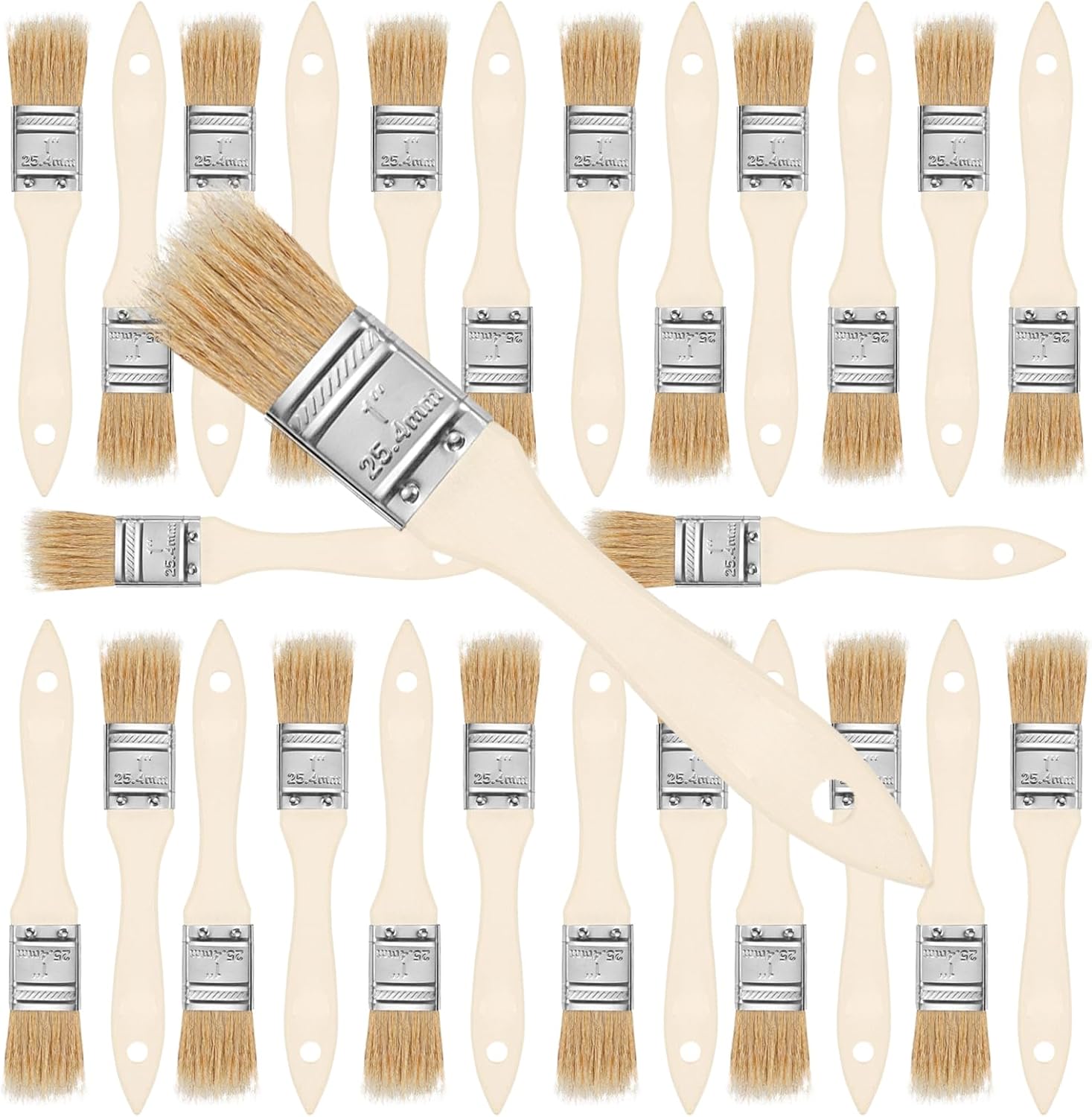 Chip Brush 1inch Bulk 24Ea Disposable Paint Brushes Cheap Natural
