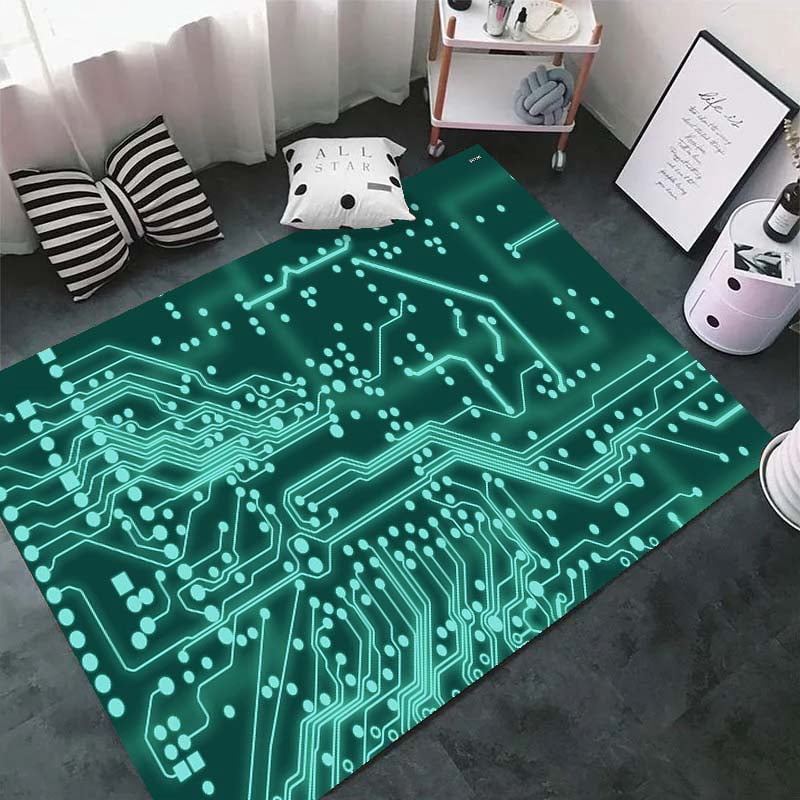 Pcb Rug Chip Circuit Board Circuit Card Area Rugs for Living Room Bedroom ...