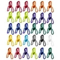 thumbnail image 1 of Chip Clips,Small Mini Utility Pvc-Coated Metal Clip,Paper Holder,Clothesline Clip for Laundry Hanging, Kitchen Bags, Multipurpose Clothes Pins,Different Random Colors Chip Clips,Bag Clips,30PCS, 1 of 8