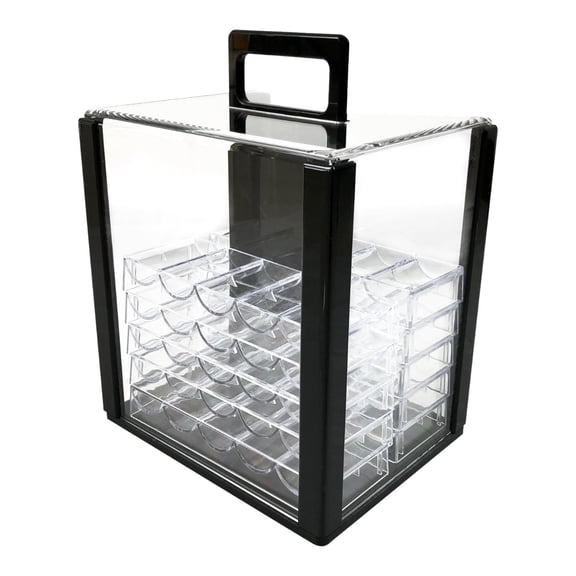 Chip Container Display Cabinet Transparent Scratch Resistant for Sports Games Accessories and Events
