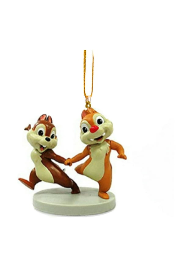 Chip & Dale 2.5" PVC Ornament Figure Figurine Charm Keychain Dangler Mickey New