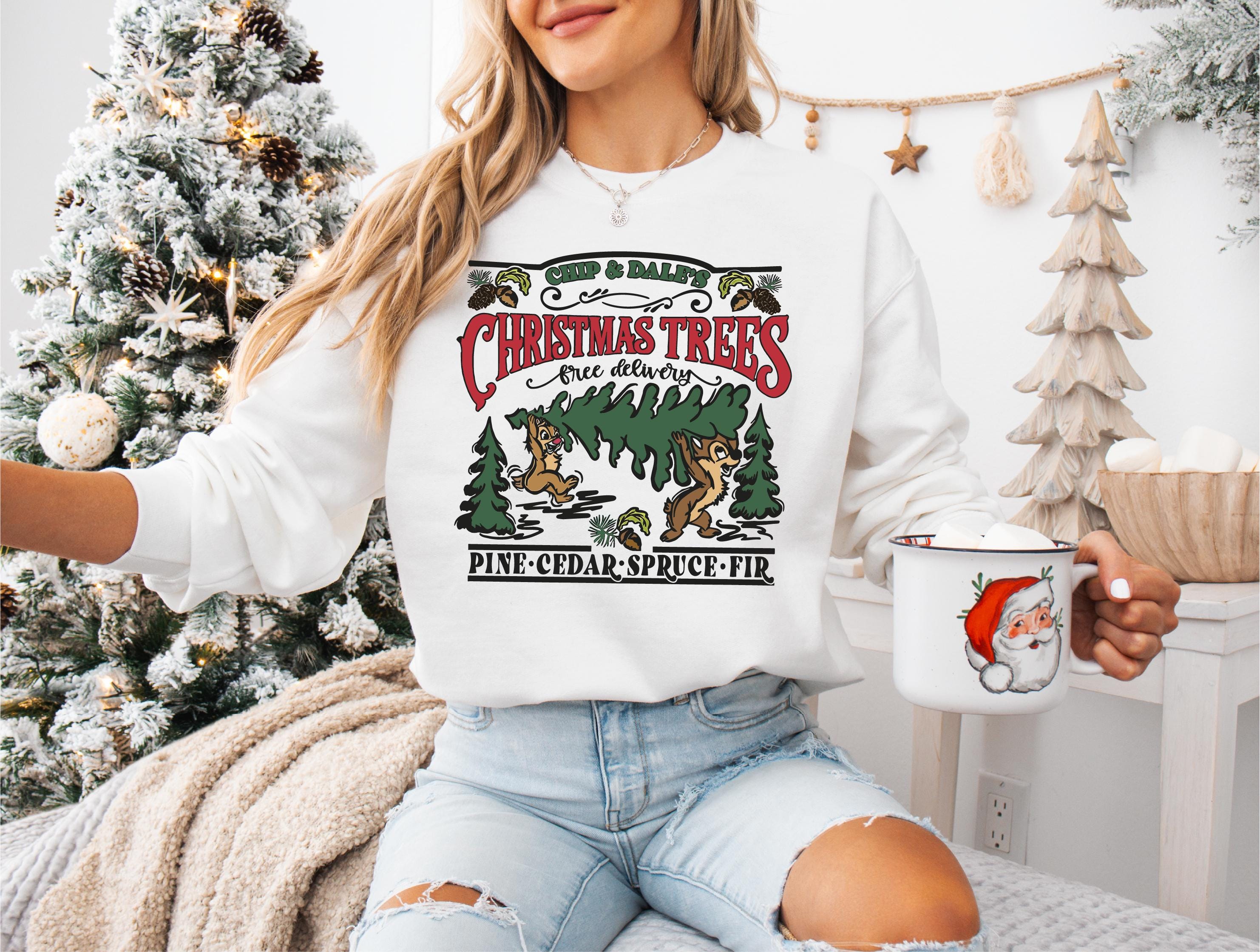 Chip & Dale'S Christmas Trees Sweatshirt, Pine Cedar Spruce Fir TShirt