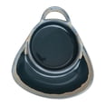 thumbnail image 1 of Chip and Dip Plate, Divided Plate with Handle, Oval Ceramic Breakfast Bowl for Salad, Soup and Sandwich Bowl for Bread Cracker, Soup Bowl with Bread Holder for Home and Restaurant, 8.07x6.89x1.97", 1 of 5