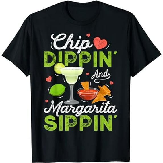 Chip Dippin' And Margarita Sippin' Funny Cinco de Mayo Men T-Shirt