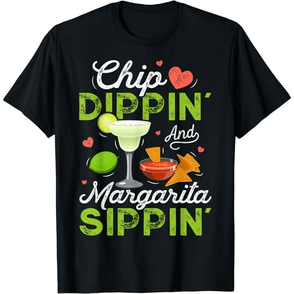 Chip Dippin' And Margarita Sippin' Funny Cinco de Mayo Men T-Shirt