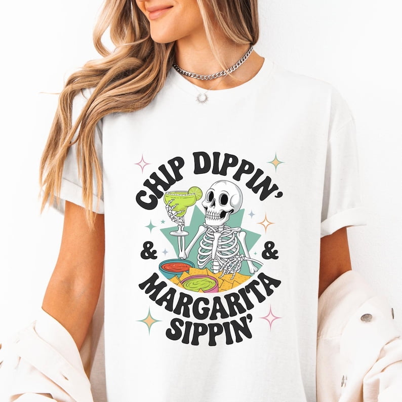 Chip Dippin' & Margarita Sippin' Funny Cinco De Mayo Women's Tank Top - Party Tank, Relaxed Fit Triblend
