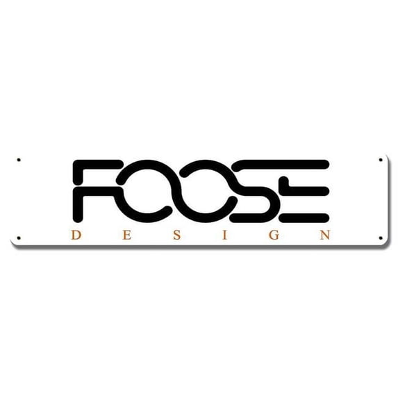 Chip Foose Signs CFOS011 20 x 5 in. Foose Design Satin Metal Sign