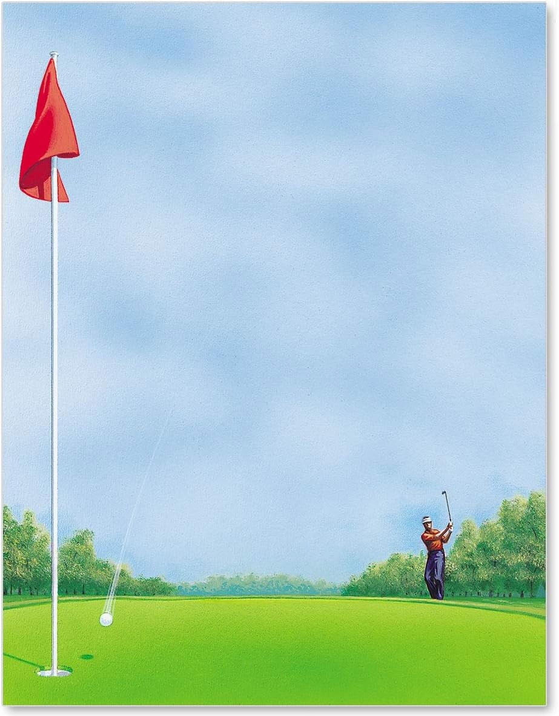 Chip Golf Invite Special Event Celebration Birthday Theme Paper