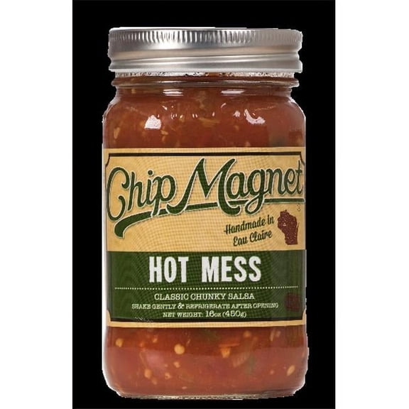 Chip Magnet Salsa Sauce Appeal 16 oz Hot Mess Salsa Natural Food