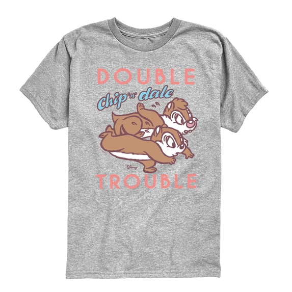 Chip N' Dale Rescue Rangers - Chip Dale Double Trouble - Youth Boys Short Sleeve Graphic T-Shirt