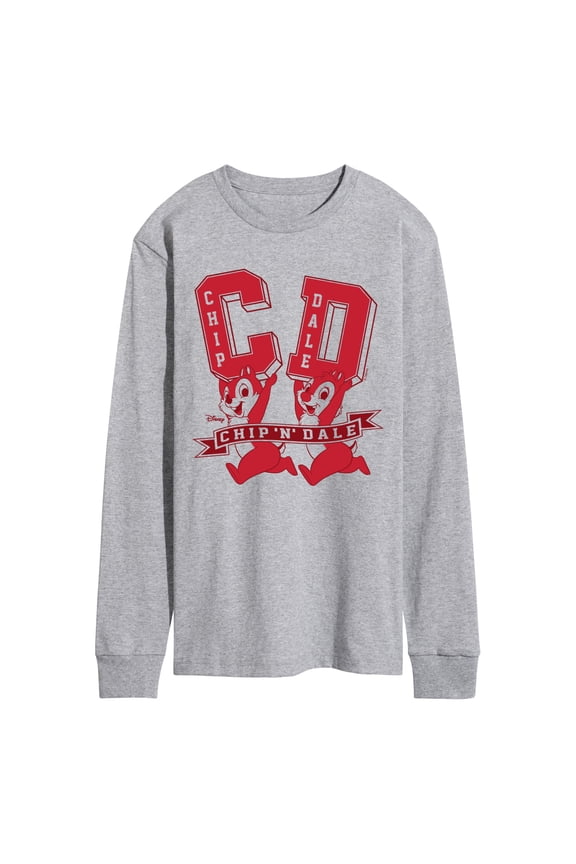 - Chip Dale Letterman - Men's Long Sleeve Graphic T-Shirt