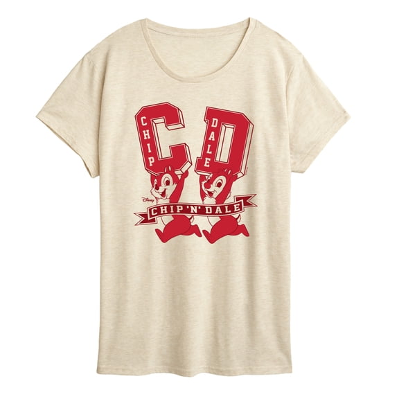 Chip N' Dale Rescue Rangers - Chip Dale Letterman - Women's Short Sleeve Graphic T-Shirt