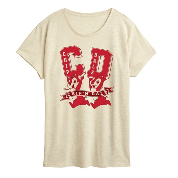Chip N' Dale Rescue Rangers - Chip Dale Letterman - Women's Short Sleeve Graphic T-Shirt
