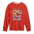 thumbnail image 1 of Chip N' Dale Rescue Rangers - Chip Dale Stacked Names - Youth Boys Long Sleeve Graphic T-Shirt, 1 of 4