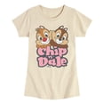 thumbnail image 1 of Chip N' Dale Rescue Rangers - Chip Dale Stacked Names - Youth Girls Fitted Short Sleeve T-Shirt, 1 of 4
