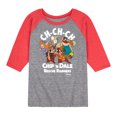 thumbnail image 1 of Chip 'N Dale Rescue Rangers - Chip 'N Dale Character Art - Toddler And Youth Raglan Graphic T-Shirt, 1 of 6