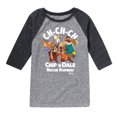 thumbnail image 1 of Chip 'N Dale Rescue Rangers - Chip 'N Dale Character Art - Toddler And Youth Raglan Graphic T-Shirt, 1 of 5