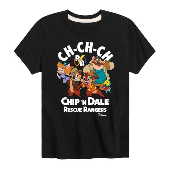 Chip 'N Dale Rescue Rangers - Chip 'N Dale Character Art - Toddler And Youth Short Sleeve Graphic T-Shirt