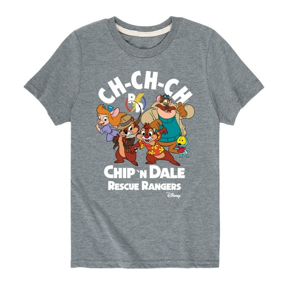 Chip 'N Dale Rescue Rangers - Chip 'N Dale Character Art - Toddler And Youth Short Sleeve Graphic T-Shirt