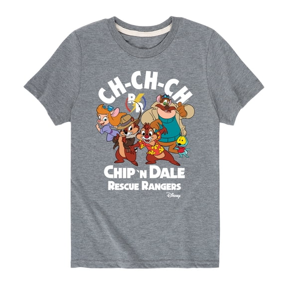 Chip 'N Dale Rescue Rangers - Chip 'N Dale Character Art - Toddler And Youth Short Sleeve Graphic T-Shirt
