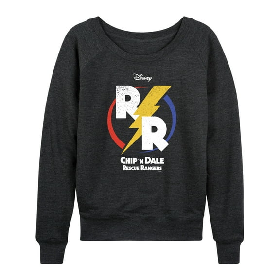 Chip 'N Dale Rescue Rangers - Chip 'N Dale R & R Logo - Women's Lightweight French Terry Long Sleeve Shirt