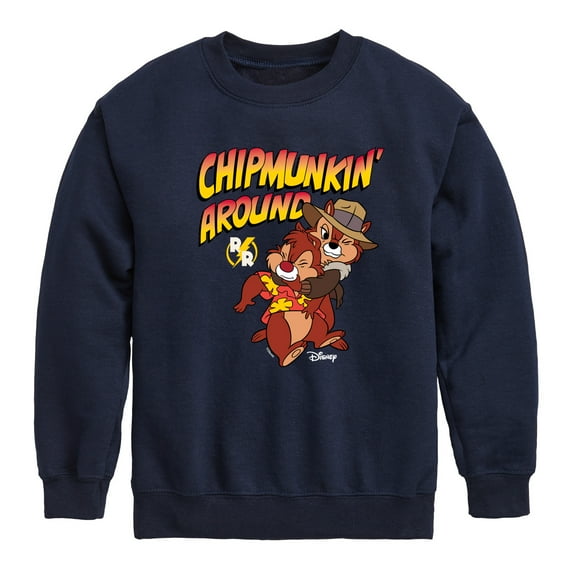 Chip 'N Dale Rescue Rangers - Chipmunkin Around - Toddler And Youth Crewneck Fleece Sweatshirt