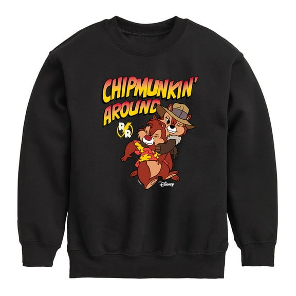Chip 'N Dale Rescue Rangers - Chipmunkin Around - Toddler And Youth Crewneck Fleece Sweatshirt