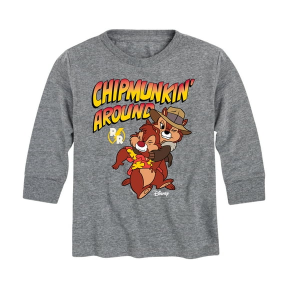 Chip 'N Dale Rescue Rangers - Chipmunkin Around - Toddler And Youth Long Sleeve Graphic T-Shirt
