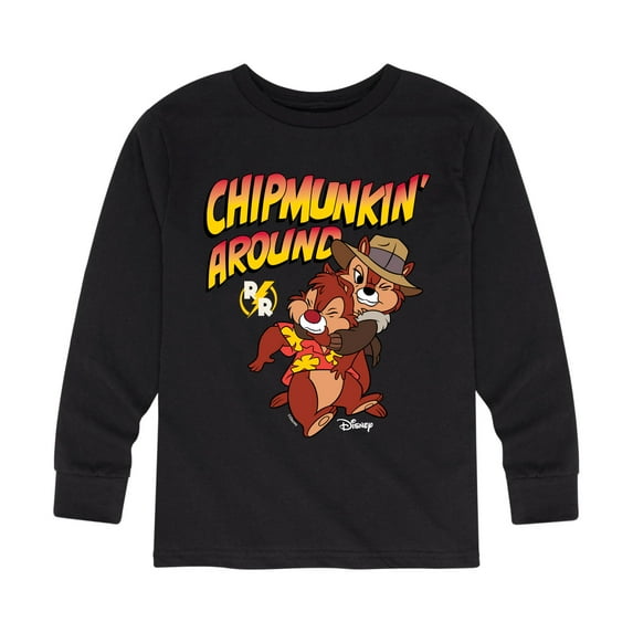 Chip 'N Dale Rescue Rangers - Chipmunkin Around - Toddler And Youth Long Sleeve Graphic T-Shirt