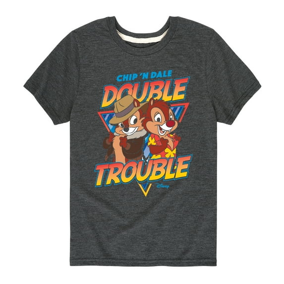 Chip 'N Dale Rescue Rangers - Double Trouble - Toddler And Youth Short Sleeve Graphic T-Shirt