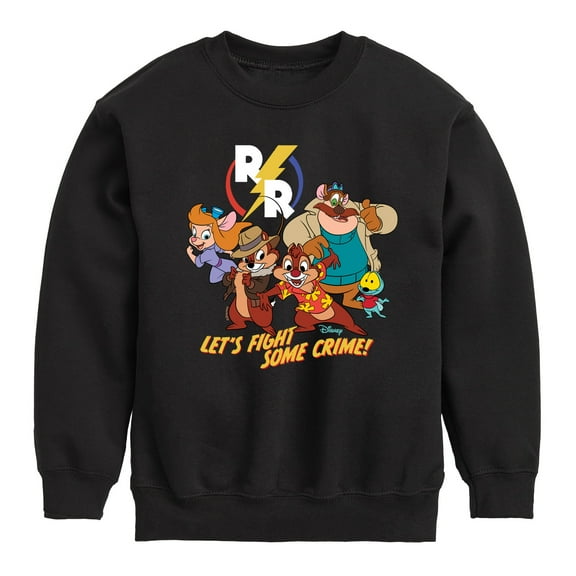 Chip 'N Dale Rescue Rangers - Let's Fight Some Crime - Toddler And Youth Crewneck Fleece Sweatshirt