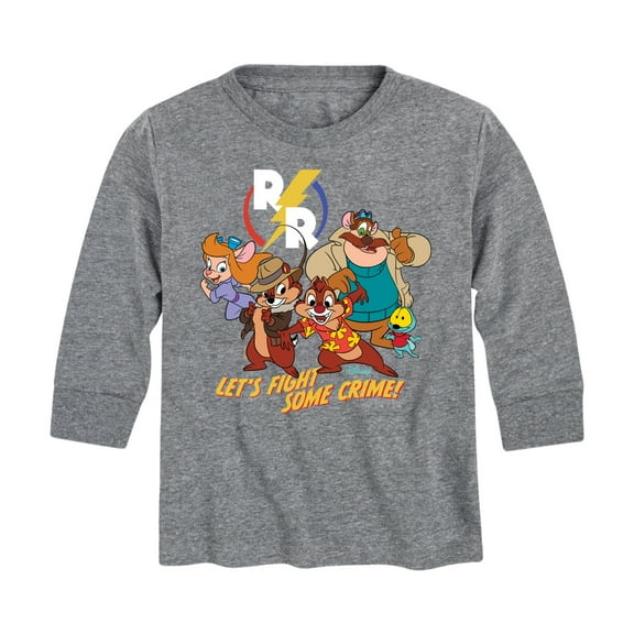 Chip 'N Dale Rescue Rangers - Let's Fight Some Crime - Toddler And Youth Long Sleeve Graphic T-Shirt