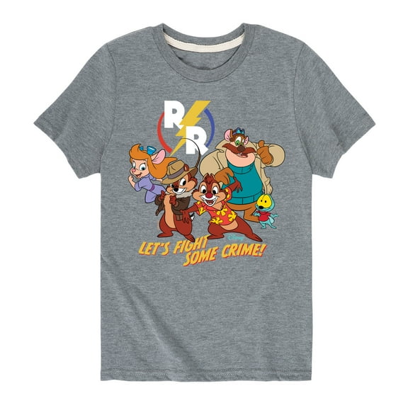 Chip 'N Dale Rescue Rangers - Let's Fight Some Crime - Toddler And Youth Short Sleeve Graphic T-Shirt