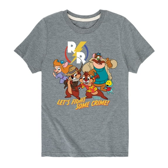 Chip 'N Dale Rescue Rangers - Let's Fight Some Crime - Toddler And Youth Short Sleeve Graphic T-Shirt