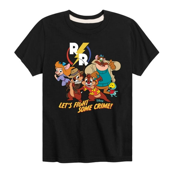 Chip 'N Dale Rescue Rangers - Let's Fight Some Crime - Toddler And Youth Short Sleeve Graphic T-Shirt