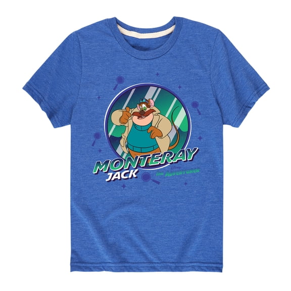 Chip 'N Dale Rescue Rangers - Monteray Jack Dark - Toddler And Youth Short Sleeve Graphic T-Shirt