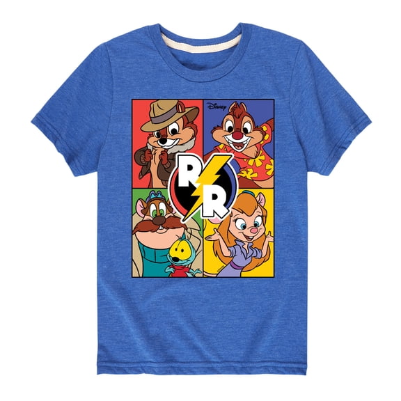 Chip 'N Dale Rescue Rangers - Rescue Ranger Grid - Toddler And Youth Short Sleeve Graphic T-Shirt